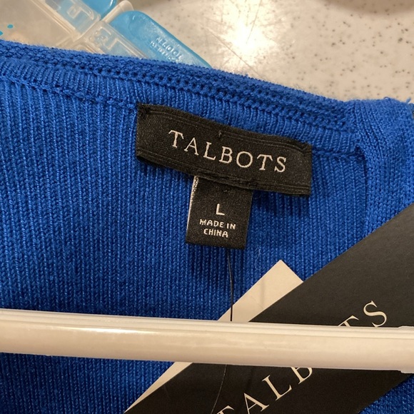 NEW Talbots blue knit dress w/tags - Picture 4 of 6